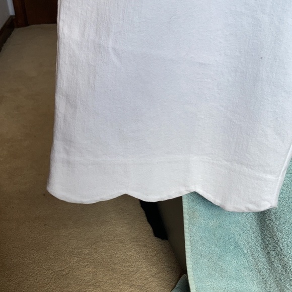 3/$45 RUBY rd scalloped hemline white Capri ends mid calf size 24W - Picture 5 of 17